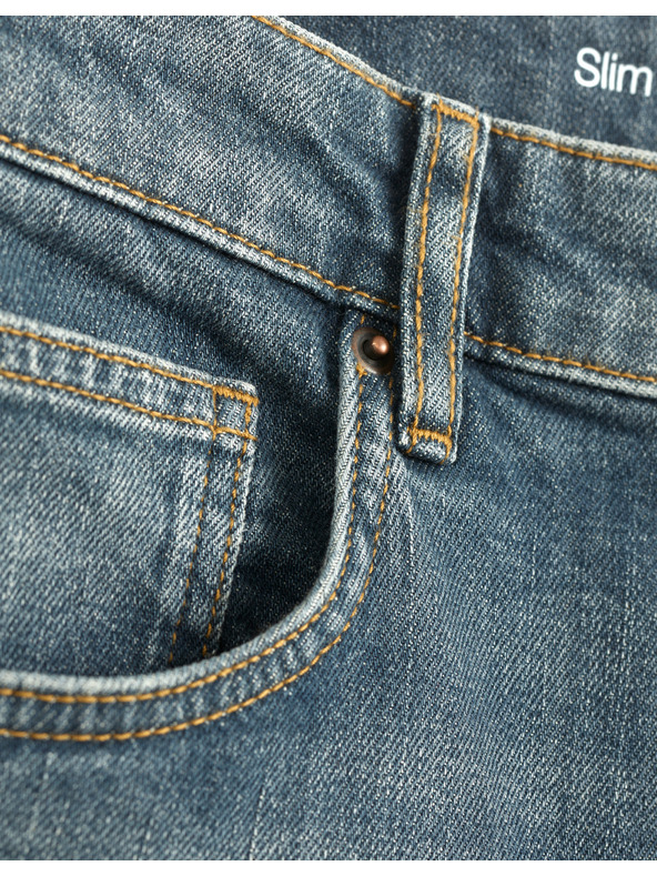 Celio Modré pánské slim fit džíny Celio Gotapered