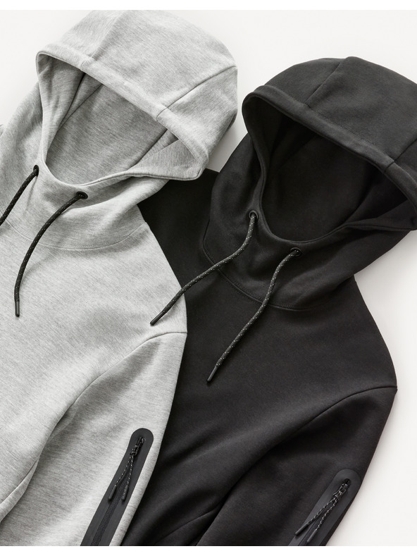 Celio Černá pánská mikina Celio Geyokecap