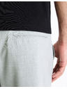 Celio Světle šedé pánské zkrácené kalhoty Celio Cosmart