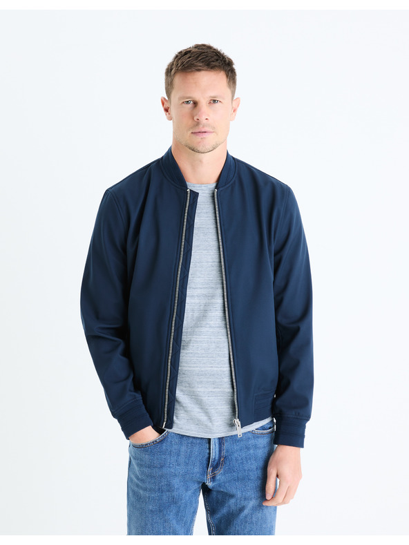 Celio Tmavě modrý pánský bomber Celio Gunewbomb