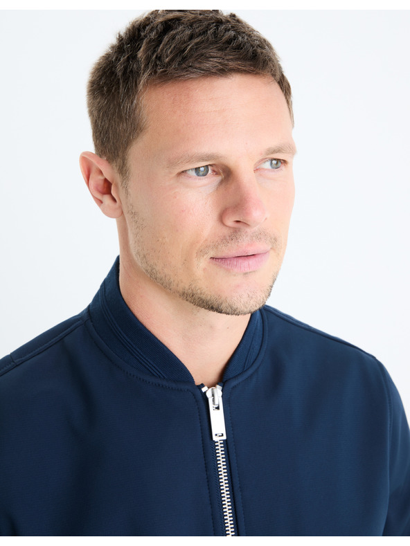Celio Tmavě modrý pánský bomber Celio Gunewbomb