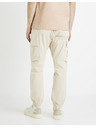 Celio Krémové pánské cargo kalhoty Celio Docar