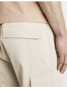 Celio Krémové pánské cargo kalhoty Celio Docar