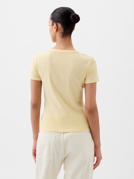 GAP Žebrované tričko s logem GAP