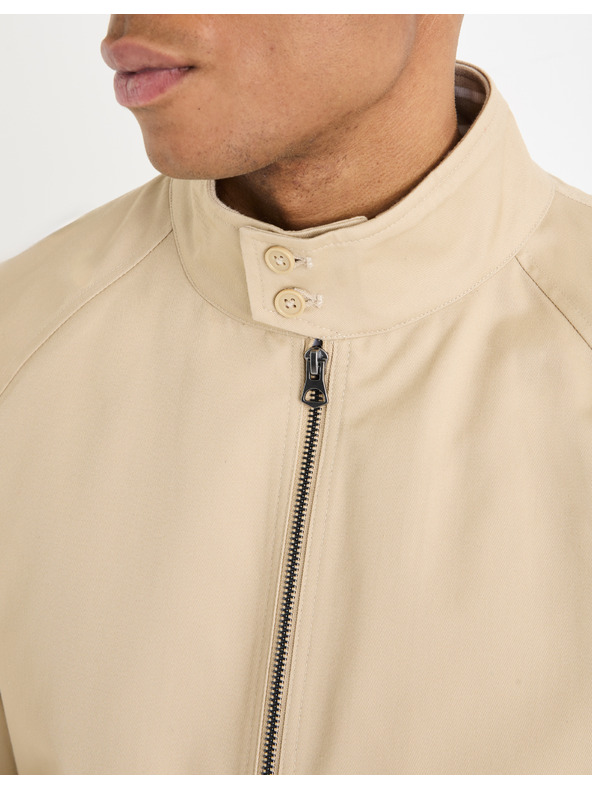 Celio Béžový pánský bomber Celio Gubavlna