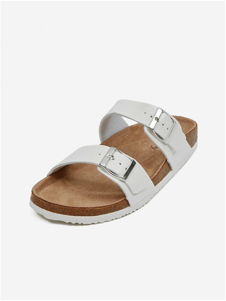 Orsay Bílé dámské pantofle ORSAY