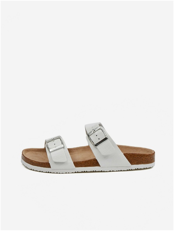 Orsay Bílé dámské pantofle ORSAY