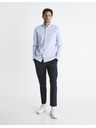 Celio Svěle modrá pánská košile Celio Bapik