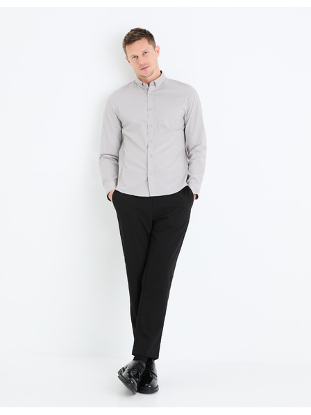 Celio Světle šedá pánská košile Celio Gaop