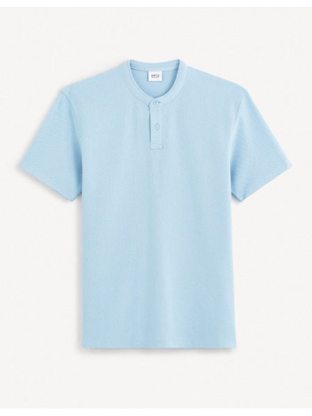 Celio Světle modré pánské basic polo tričko Celio Gesohel