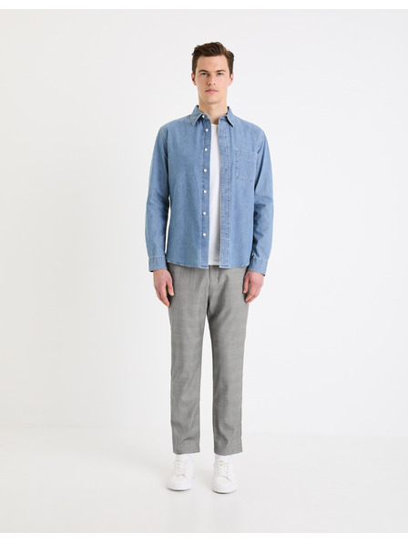 Celio Šedé pánské kalhoty Celio Gocarre