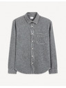 Celio Šedá pánská džínová košile Celio Gagusti1