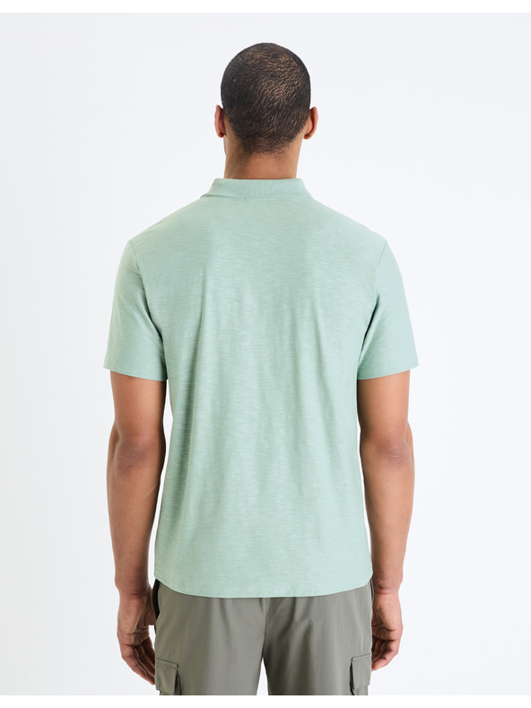 Celio Světle modré pánské basic polo tričko Celio Feflame