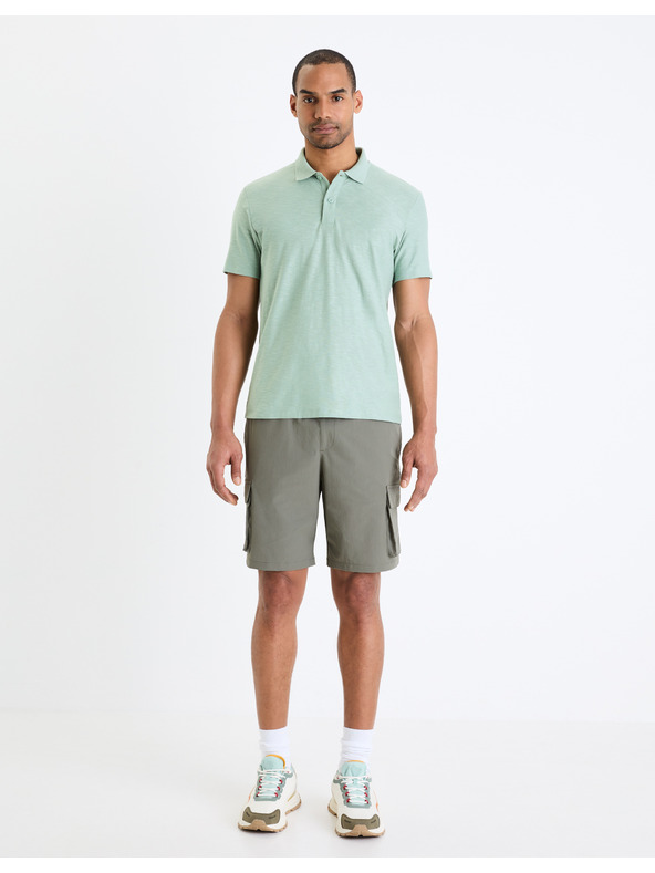 Celio Světle modré pánské basic polo tričko Celio Feflame