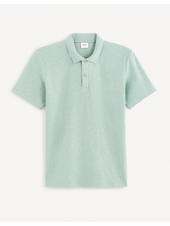 Celio Světle modré pánské basic polo tričko Celio Feflame