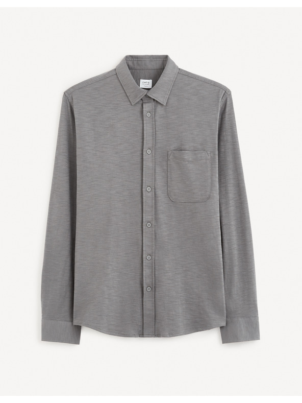 Celio Šedá pánská košile Celio Gaselle