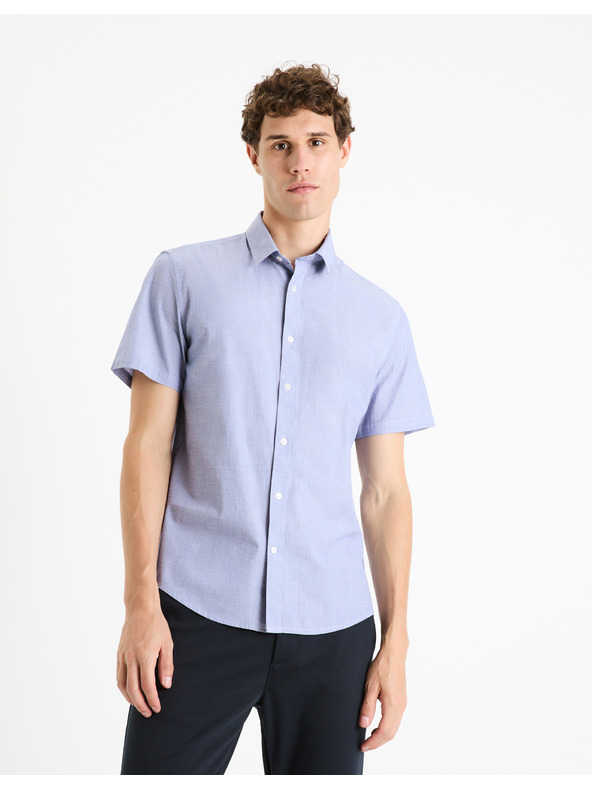 Celio Světle modrá pánská košile Celio Fafilemc