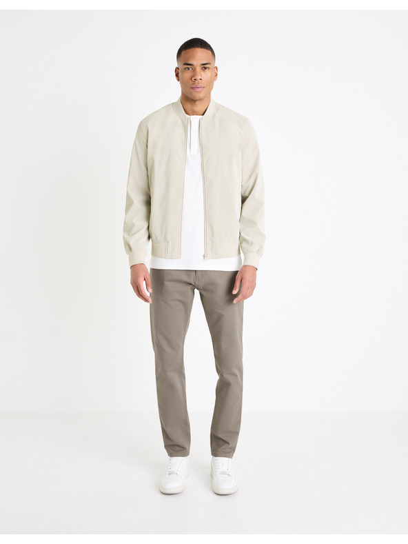 Celio Béžové pánské kalhoty Celio Gofive