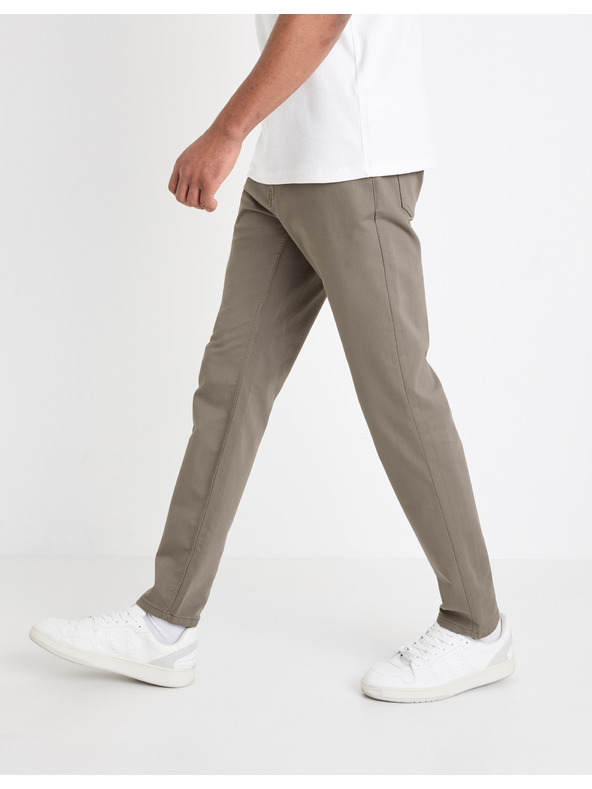 Celio Béžové pánské kalhoty Celio Gofive