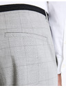 Celio Světle šedé pánské kostkované chino kalhoty Celio Gocarreau
