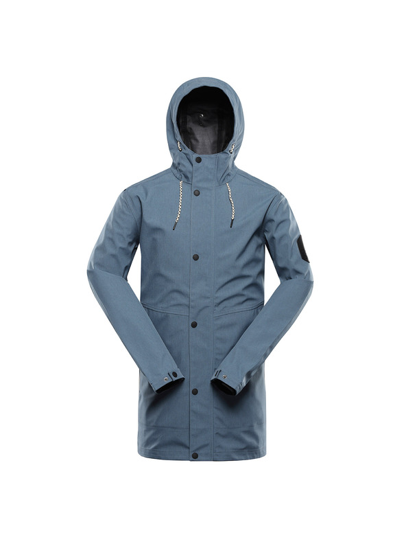 ALPINE PRO Modrý pánský nepromokavý kabát ALPINE PRO PERFET