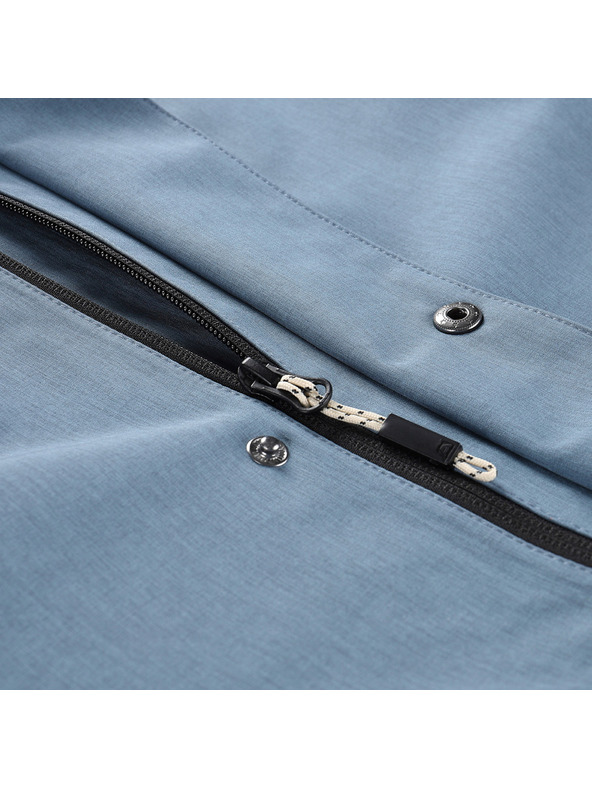 ALPINE PRO Modrý pánský nepromokavý kabát ALPINE PRO PERFET