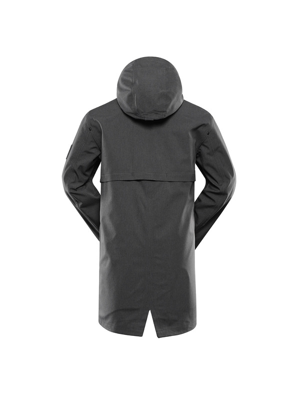 ALPINE PRO Šedý pánský kabát s membránou PTX ALPINE PRO Perfet