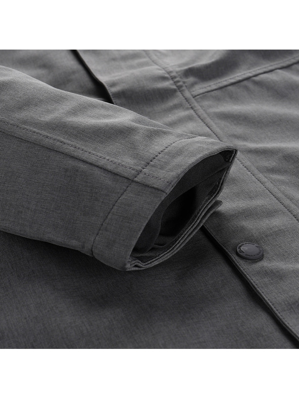 ALPINE PRO Šedý pánský kabát s membránou PTX ALPINE PRO Perfet