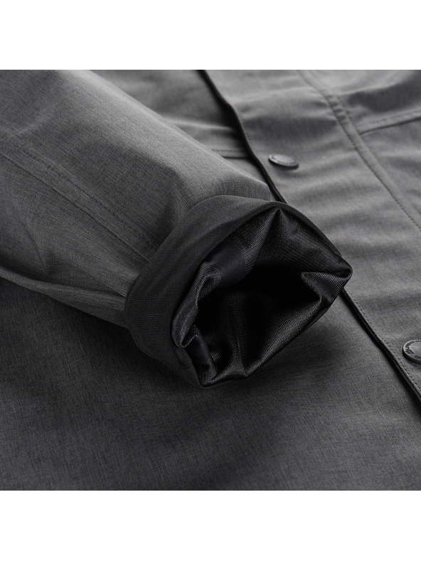 ALPINE PRO Šedý pánský kabát s membránou PTX ALPINE PRO Perfet