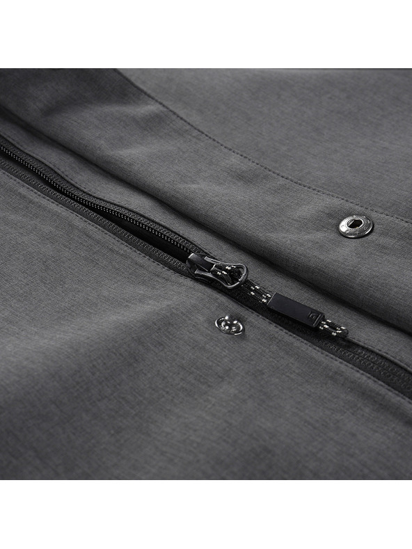 ALPINE PRO Šedý pánský kabát s membránou PTX ALPINE PRO Perfet