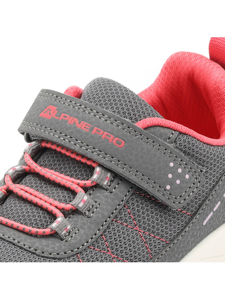 ALPINE PRO Růžovo-šedé dětské outdoorové tenisky ALPINE PRO MORELO