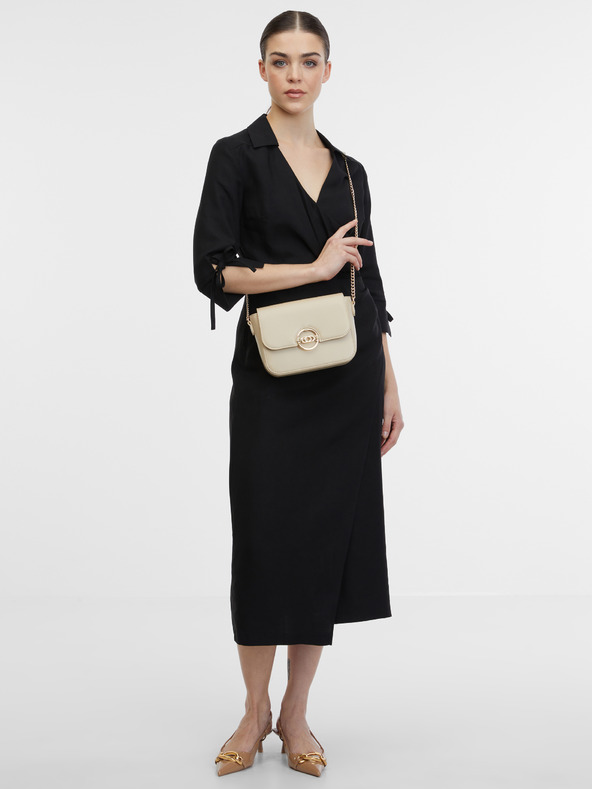 Orsay Černé dámské zavinovací šaty ORSAY