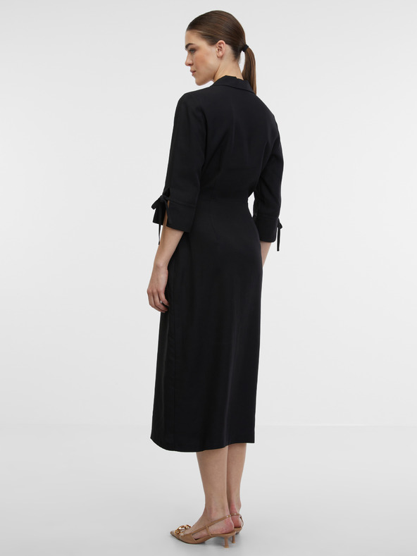 Orsay Černé dámské zavinovací šaty ORSAY