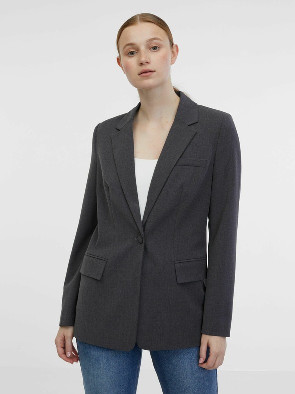 Orsay Tmavě šedé dámské sako ORSAY