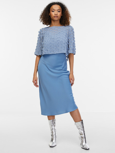 Orsay Světle modrá dámská květovaná halenka ORSAY