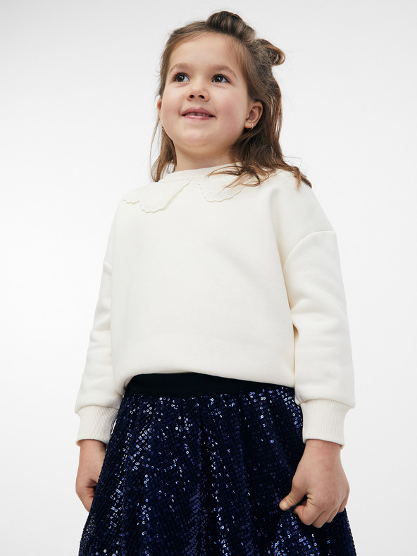 Orsay Tmavě modrá dívčí flitrovaná sukně ORSAY