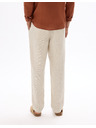 Celio Béžové pánské lněné kalhoty Celio Dolinus
