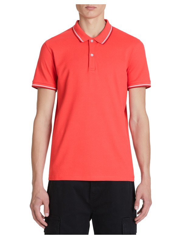 Celio Červené pánské polo tričko Celio Decolrayeb