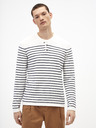 Celio Modro-bílý pánský pruhovaný svetr Celio