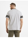 Celio Světle šedé pánské triko s potiskem Celio