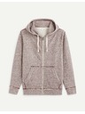 Celio Vínová pánská žíhaná mikina s kapucí Celio