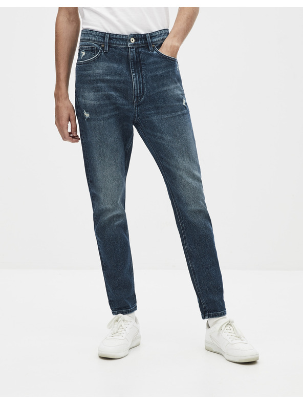 Celio Tmavě modré straight fit džíny Celio Sonewfit