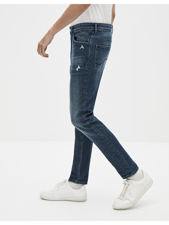 Celio Tmavě modré straight fit džíny Celio Sonewfit