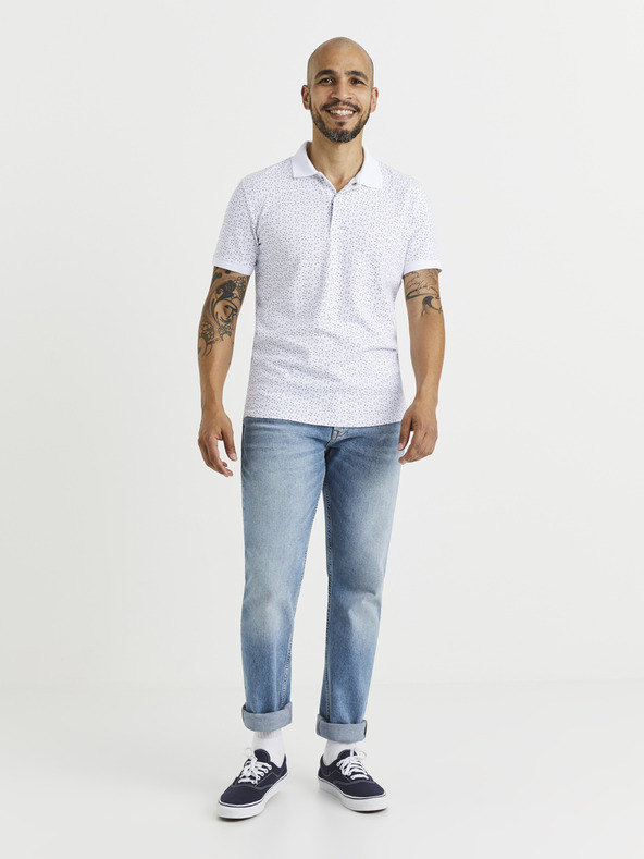 Celio Modré straight fit džíny Celio Vobel15