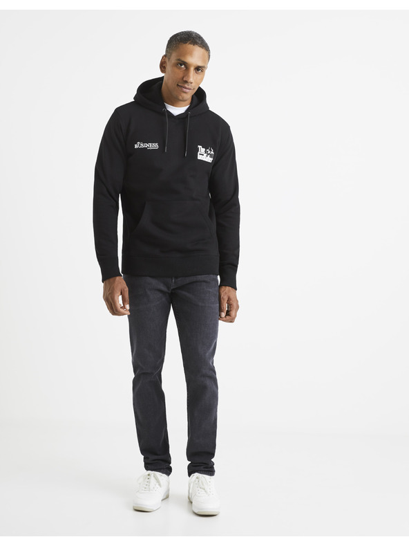 Celio Černá pánská mikina Celio Lvegodsw