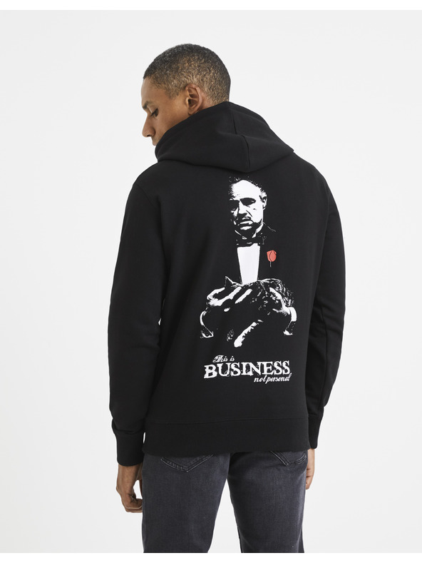 Celio Černá pánská mikina Celio Lvegodsw