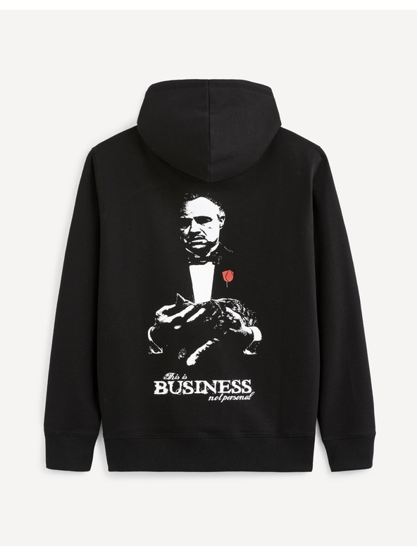 Celio Černá pánská mikina Celio Lvegodsw