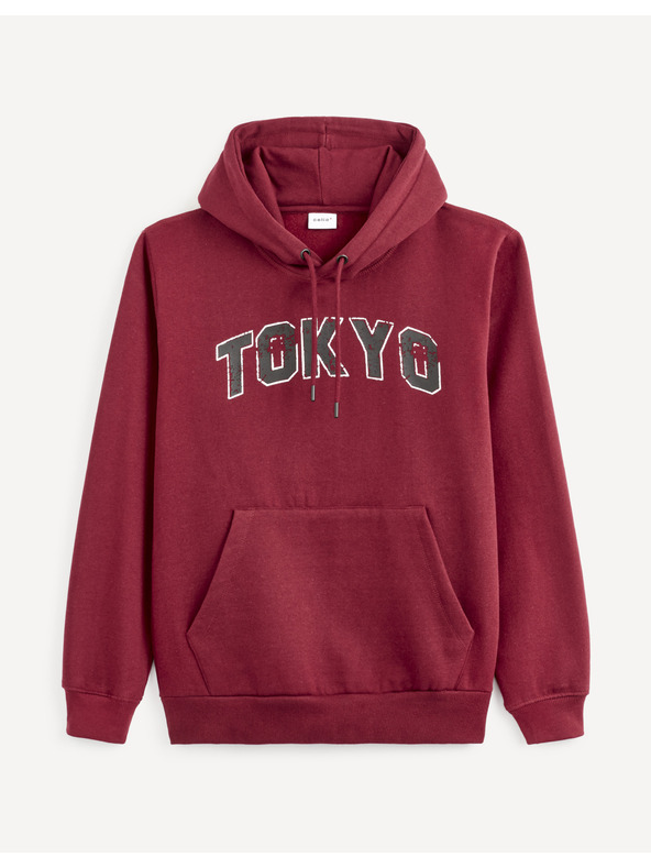 Celio Vínová mikina s kapucí Celio Vetokyo
