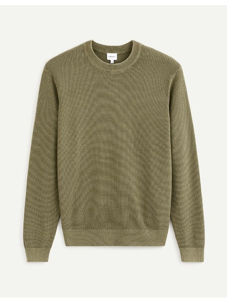 Celio Khaki basic svetr Celio Vecold