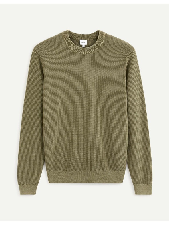 Celio Khaki basic svetr Celio Vecold
